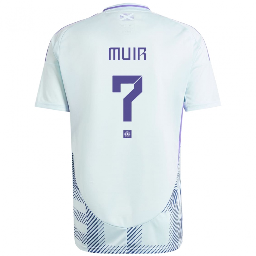 Niño Camiseta Escocia Amy Muir #0 Azul Menta Claro 2ª Equipación 24-26 La Camisa