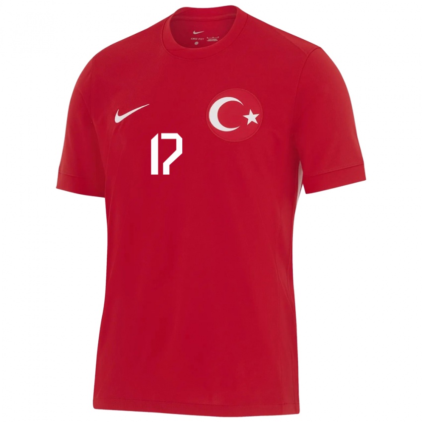 Niño Camiseta Turquía İlayda Civelek #17 Rojo 2ª Equipación 24-26 La Camisa