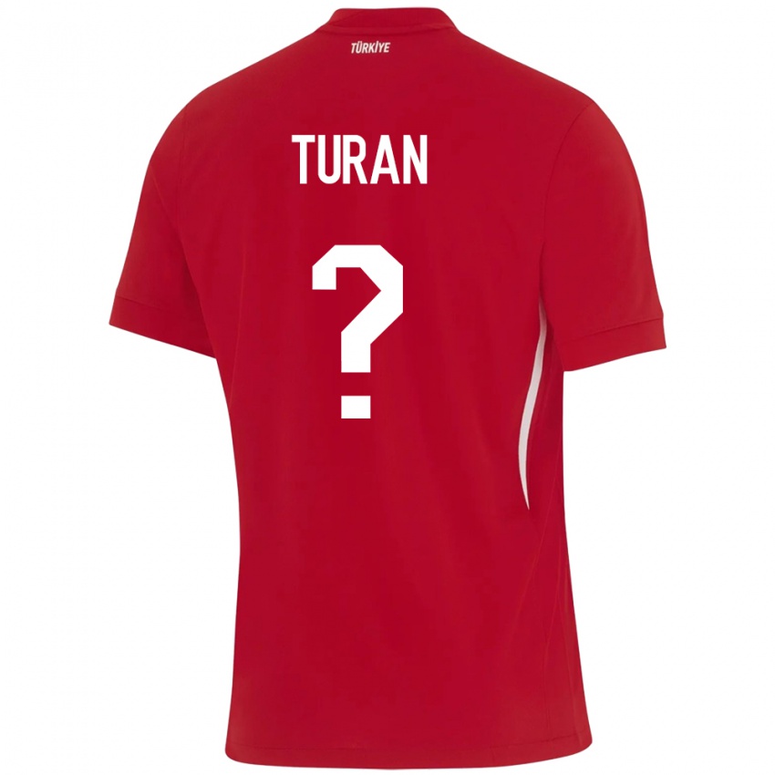 Niño Camiseta Turquía Hasan Turan #0 Rojo 2ª Equipación 24-26 La Camisa