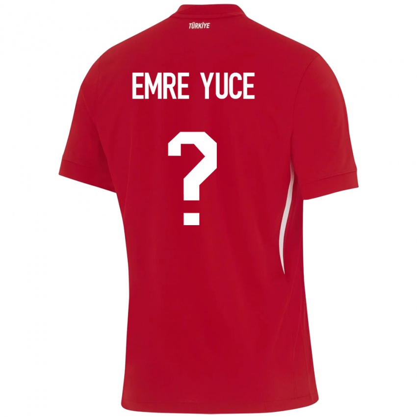 Niño Camiseta Turquía Yunus Emre Yüce #0 Rojo 2ª Equipación 24-26 La Camisa