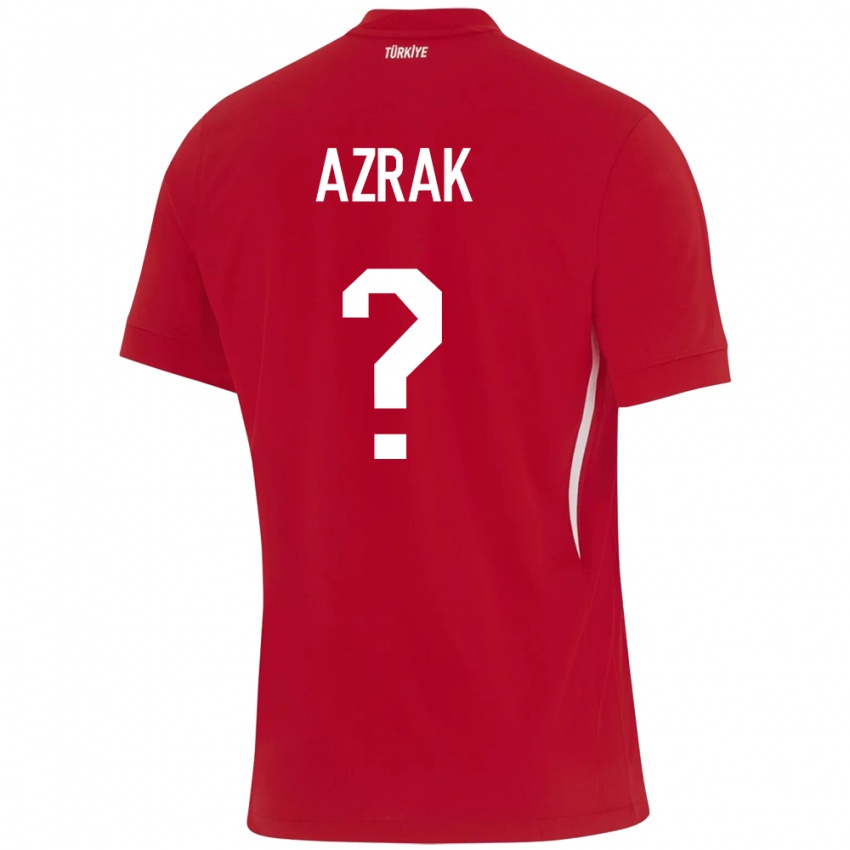 Niño Camiseta Turquía Yunus Azrak #0 Rojo 2ª Equipación 24-26 La Camisa