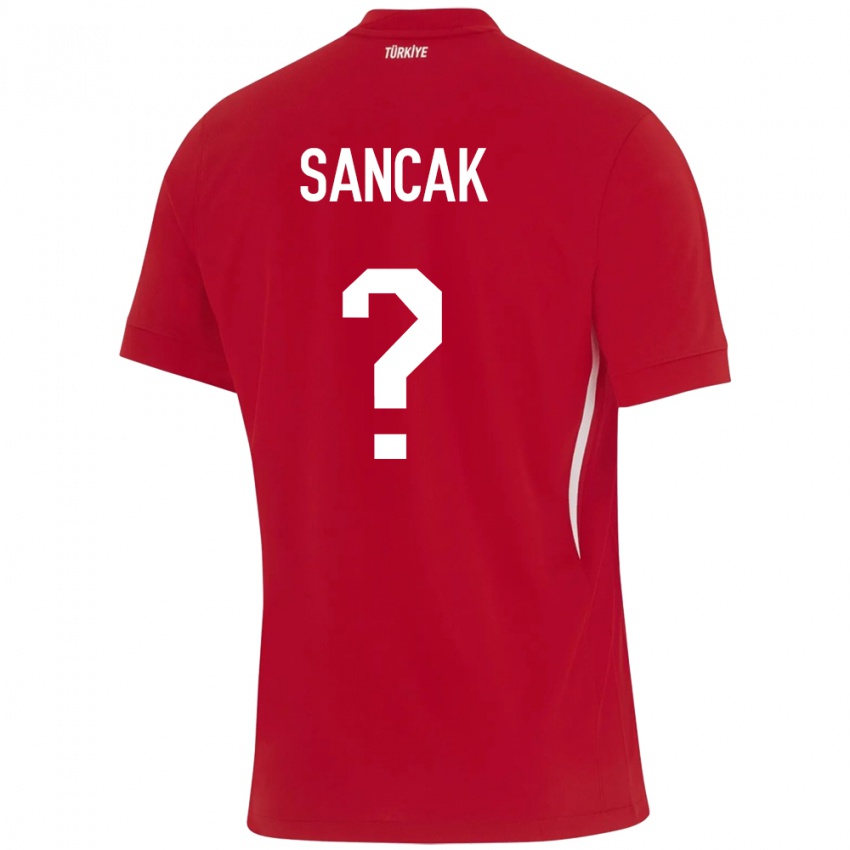 Niño Camiseta Turquía Tolga Sancak #0 Rojo 2ª Equipación 24-26 La Camisa