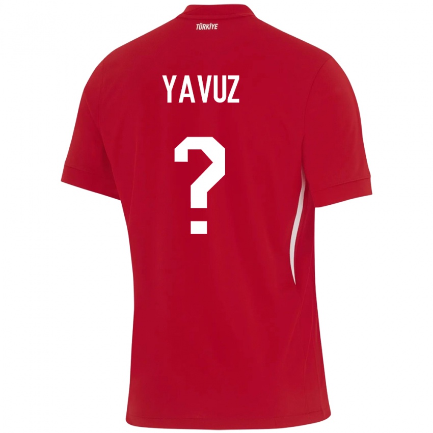 Niño Camiseta Turquía Görkem Yavuz #0 Rojo 2ª Equipación 24-26 La Camisa