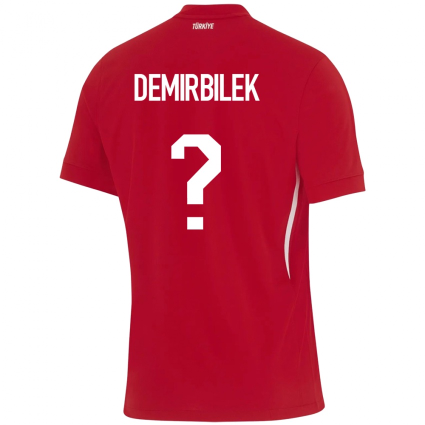 Niño Camiseta Turquía Ali Demirbilek #0 Rojo 2ª Equipación 24-26 La Camisa