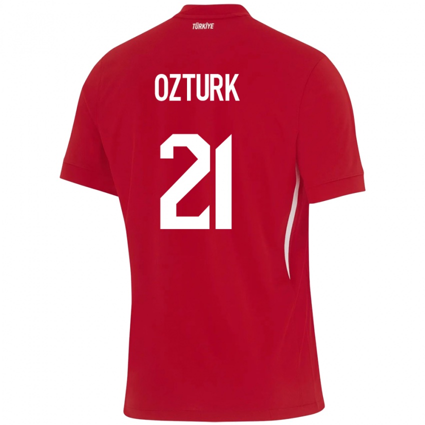 Niño Camiseta Turquía Melike Öztürk #21 Rojo 2ª Equipación 24-26 La Camisa