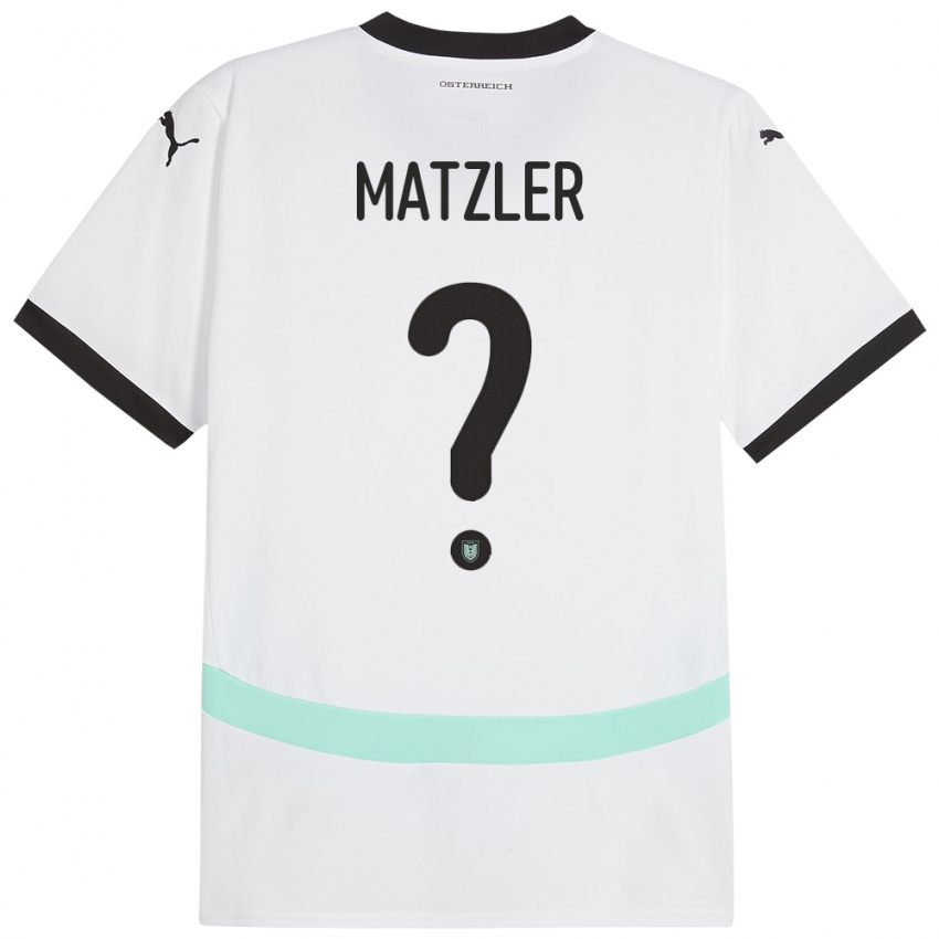 Niño Camiseta Austria Leo Mätzler #0 Blanco 2ª Equipación 24-26 La Camisa