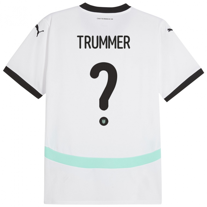 Niño Camiseta Austria Tim Trummer #0 Blanco 2ª Equipación 24-26 La Camisa