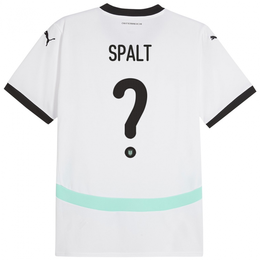 Niño Camiseta Austria Yanik Spalt #0 Blanco 2ª Equipación 24-26 La Camisa