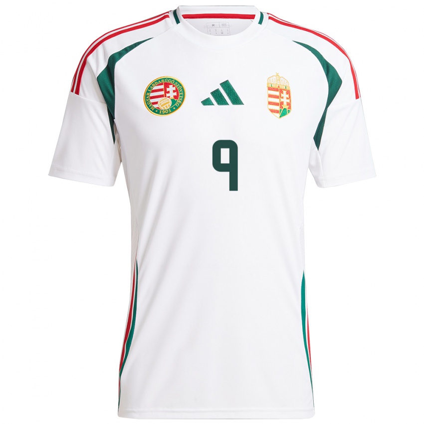 Niño Camiseta Hungría Dóra Süle #9 Blanco 2ª Equipación 24-26 La Camisa