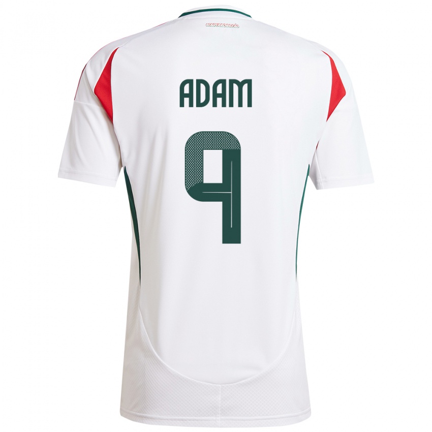 Niño Camiseta Hungría Martin Ádám #9 Blanco 2ª Equipación 24-26 La Camisa