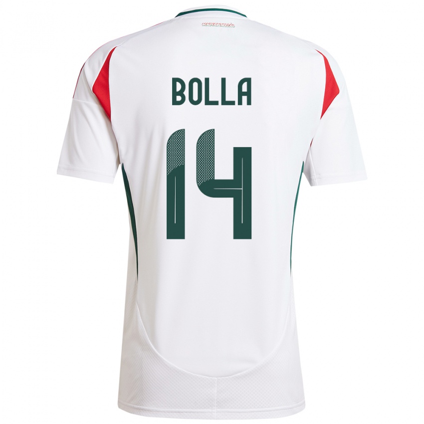 Niño Camiseta Hungría Bendegúz Bolla #14 Blanco 2ª Equipación 24-26 La Camisa