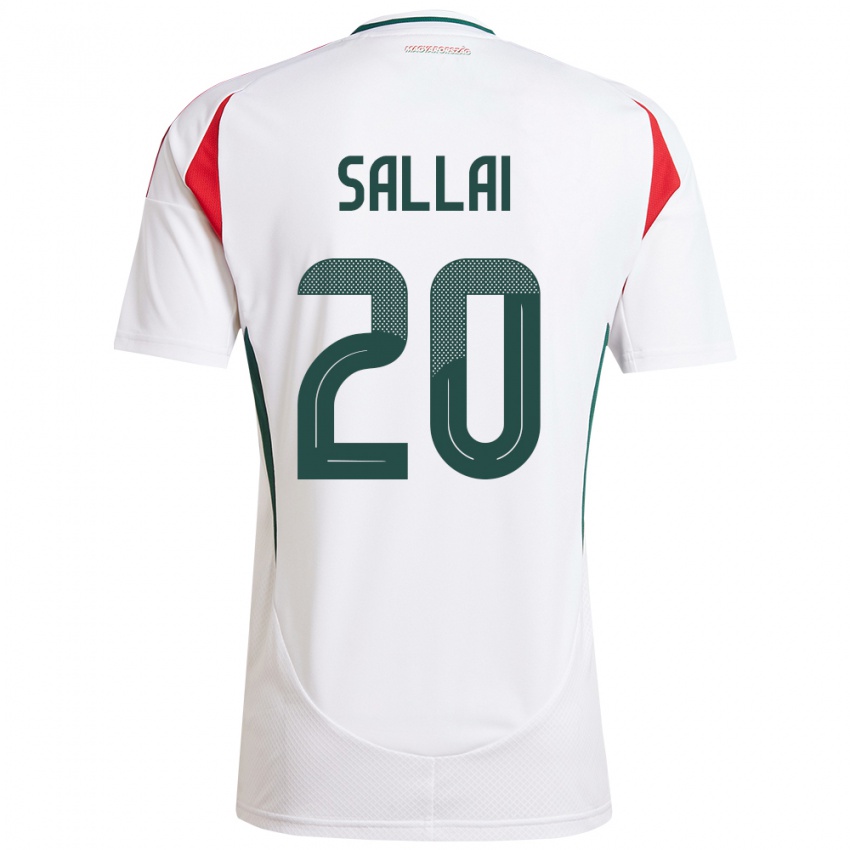 Niño Camiseta Hungría Roland Sallai #20 Blanco 2ª Equipación 24-26 La Camisa