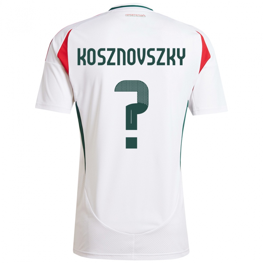 Niño Camiseta Hungría Márk Kosznovszky #0 Blanco 2ª Equipación 24-26 La Camisa