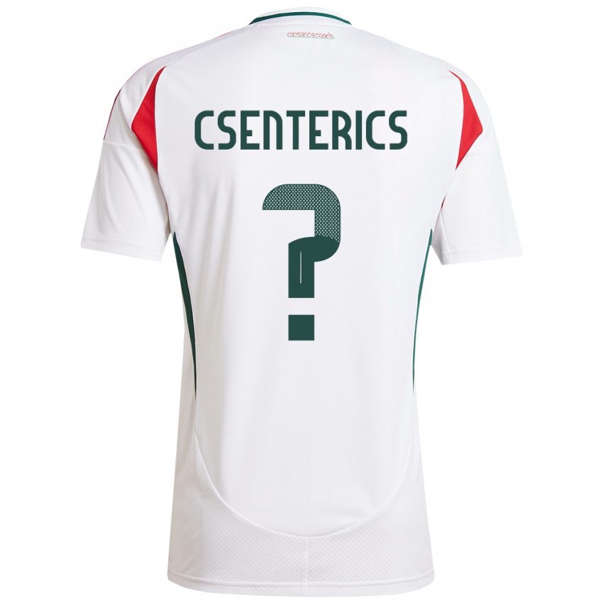 Niño Camiseta Hungría Adrián Csenterics #0 Blanco 2ª Equipación 24-26 La Camisa