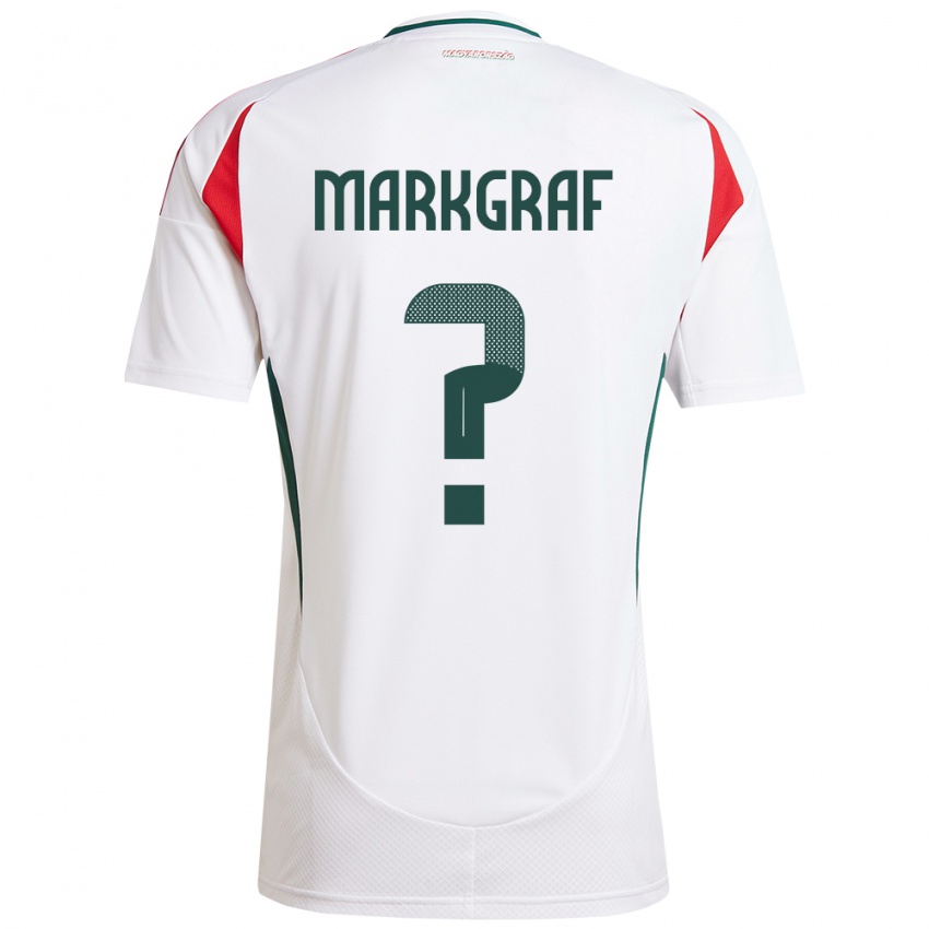 Niño Camiseta Hungría Ákos Markgráf #0 Blanco 2ª Equipación 24-26 La Camisa