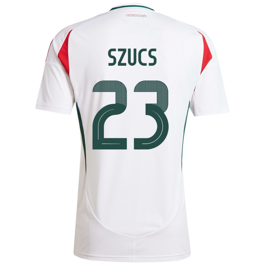 Niño Camiseta Hungría Tamás Szűcs #23 Blanco 2ª Equipación 24-26 La Camisa