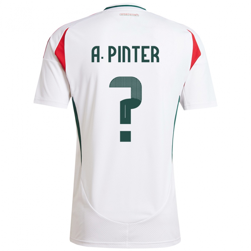 Niño Camiseta Hungría Attila Pintér #0 Blanco 2ª Equipación 24-26 La Camisa