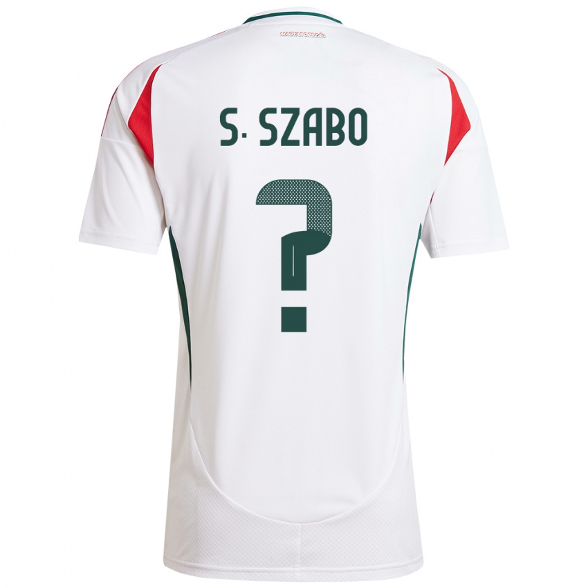 Niño Camiseta Hungría Szilárd Szabó #0 Blanco 2ª Equipación 24-26 La Camisa