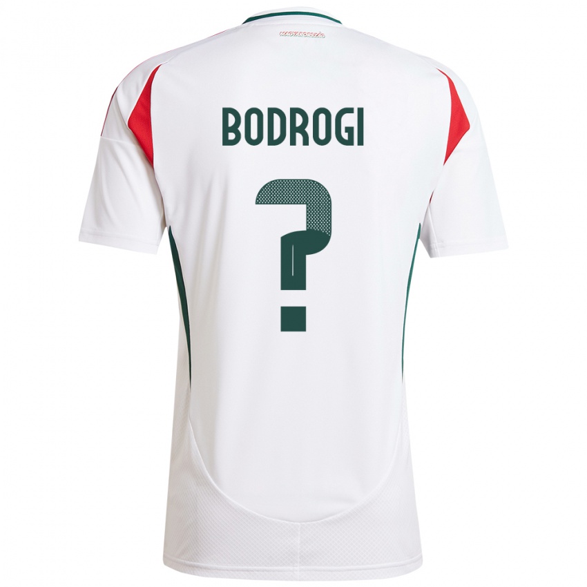 Niño Camiseta Hungría Bence Bodrogi #0 Blanco 2ª Equipación 24-26 La Camisa