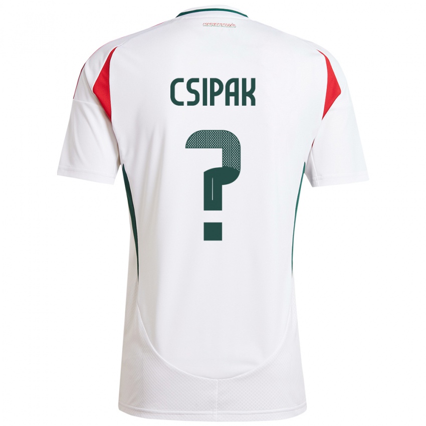 Niño Camiseta Hungría Csongor Csipak #0 Blanco 2ª Equipación 24-26 La Camisa