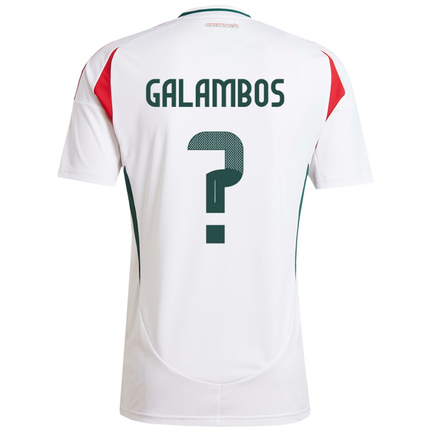 Niño Camiseta Hungría János Galambos #0 Blanco 2ª Equipación 24-26 La Camisa