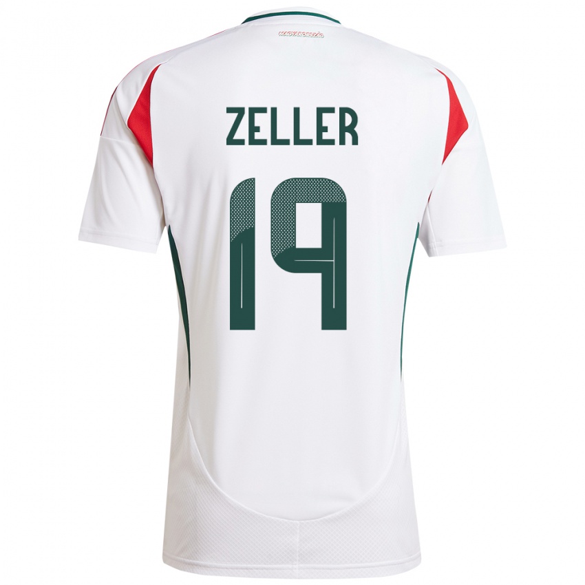 Niño Camiseta Hungría Dóra Zeller #19 Blanco 2ª Equipación 24-26 La Camisa