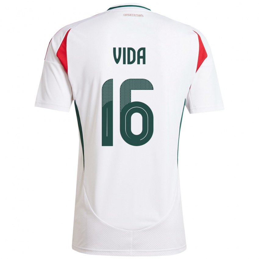 Niño Camiseta Hungría Boglárka Vida #16 Blanco 2ª Equipación 24-26 La Camisa