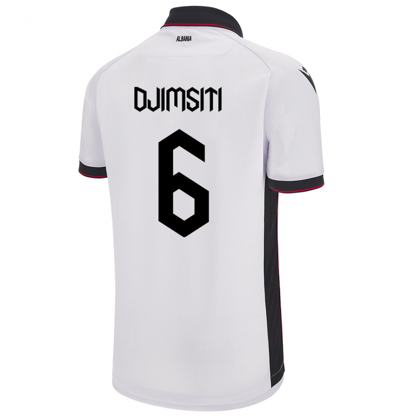 Niño Camiseta Albania Berat Djimsiti #6 Blanco 2ª Equipación 24-26 La Camisa