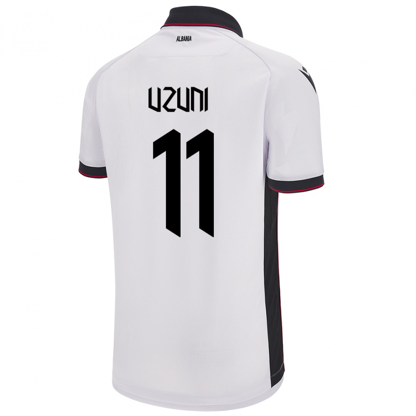 Niño Camiseta Albania Myrto Uzuni #11 Blanco 2ª Equipación 24-26 La Camisa