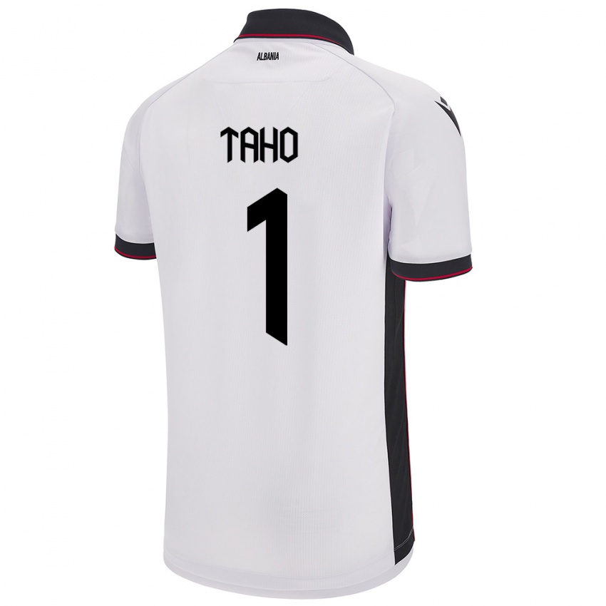 Niño Camiseta Albania Alain Taho #1 Blanco 2ª Equipación 24-26 La Camisa