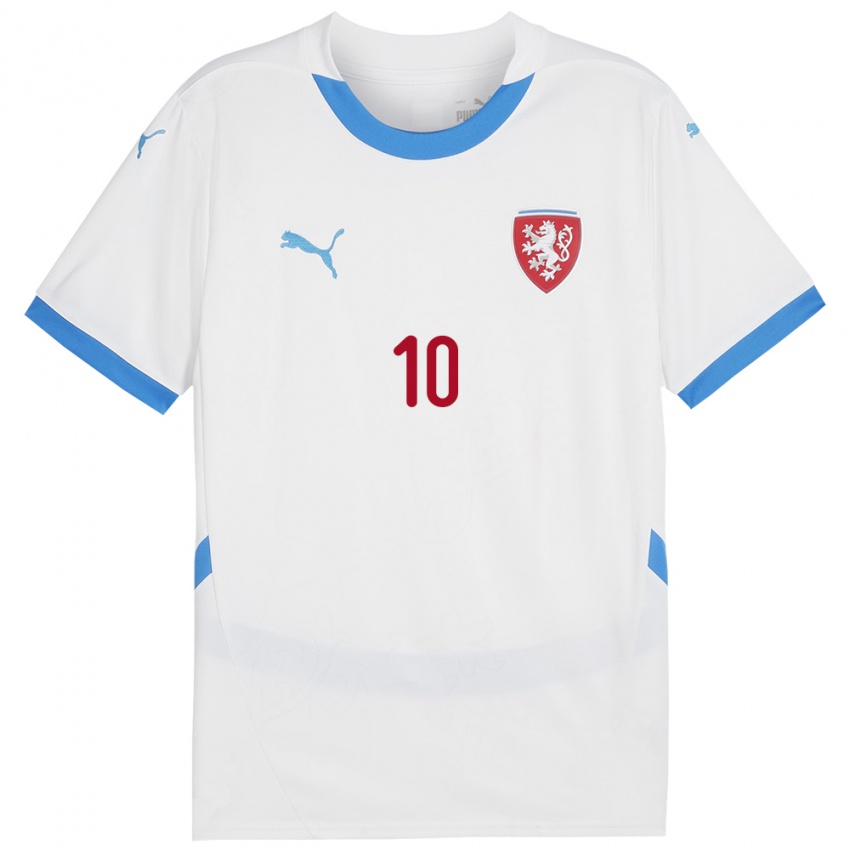 Niño Camiseta Chequia Kristýna Růžičková #10 Blanco 2ª Equipación 24-26 La Camisa