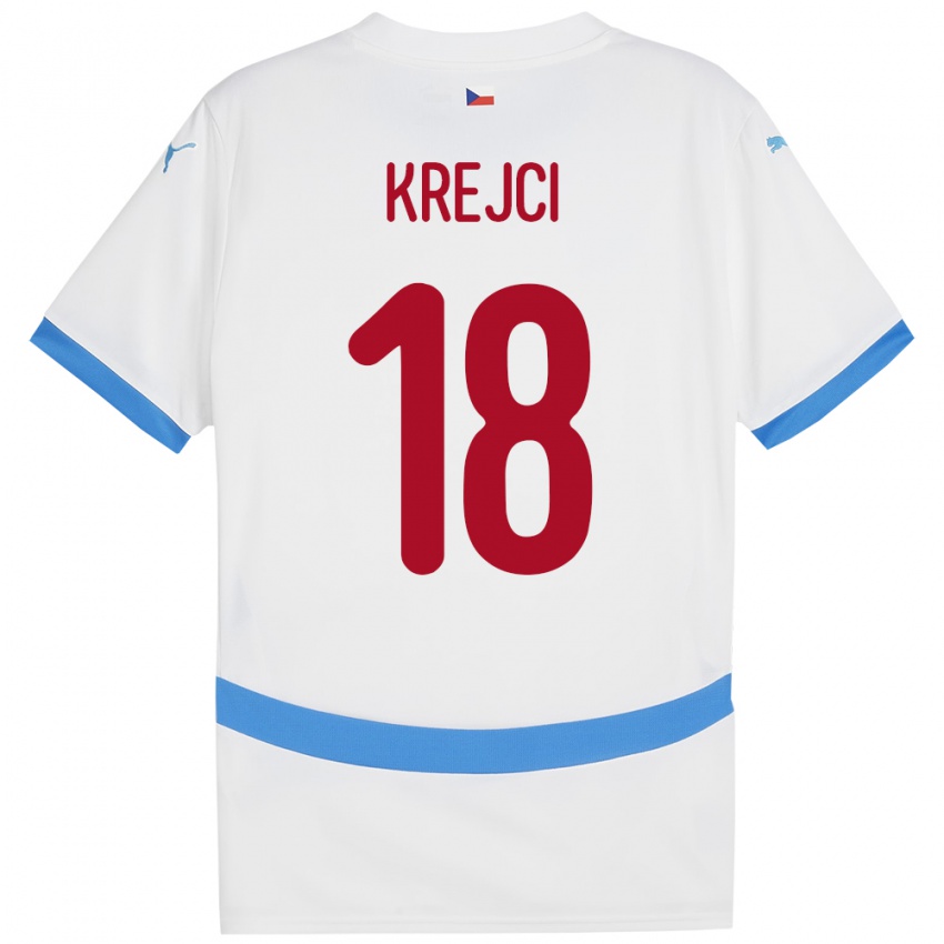 Niño Camiseta Chequia Ladislav Krejci #18 Blanco 2ª Equipación 24-26 La Camisa