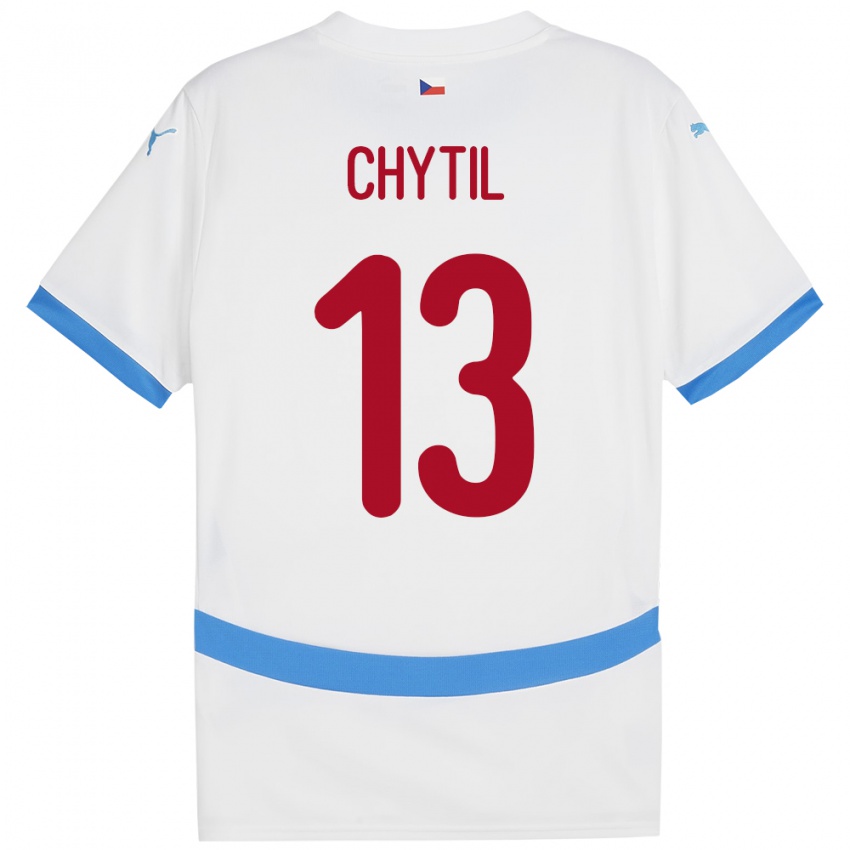 Niño Camiseta Chequia Mojmir Chytil #13 Blanco 2ª Equipación 24-26 La Camisa