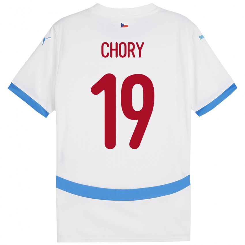 Niño Camiseta Chequia Tomas Chory #19 Blanco 2ª Equipación 24-26 La Camisa
