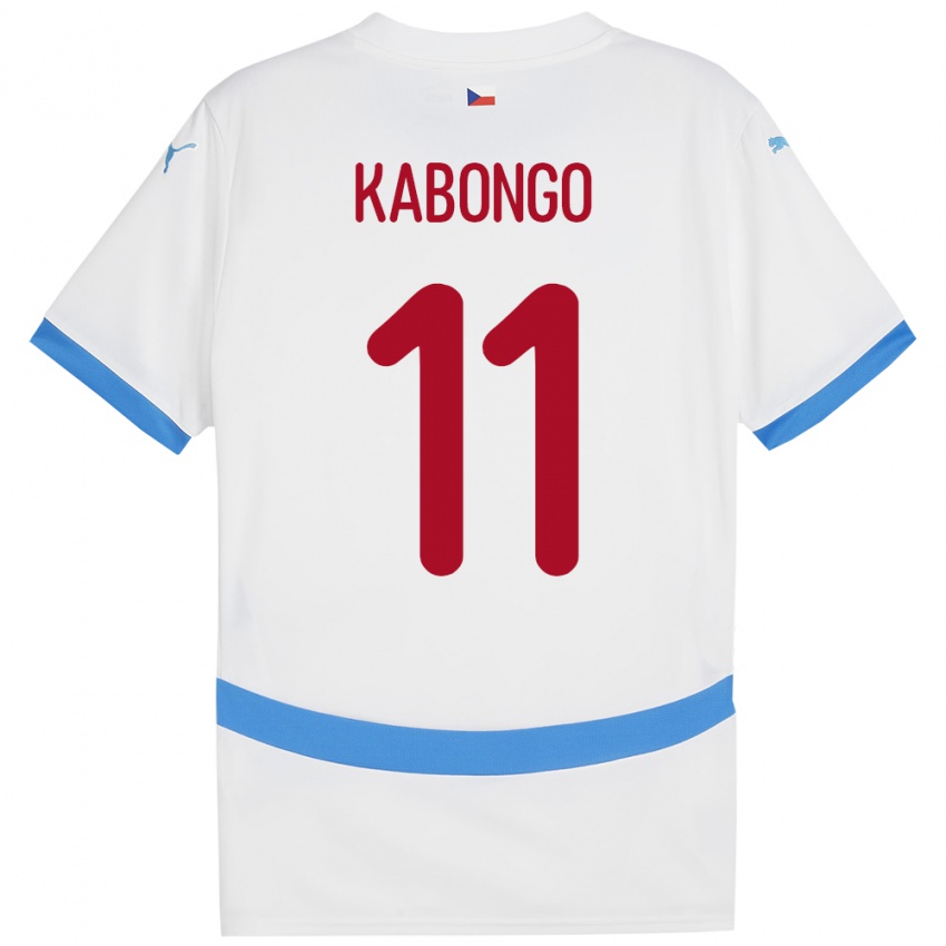 Niño Camiseta Chequia Christophe Kabongo #11 Blanco 2ª Equipación 24-26 La Camisa