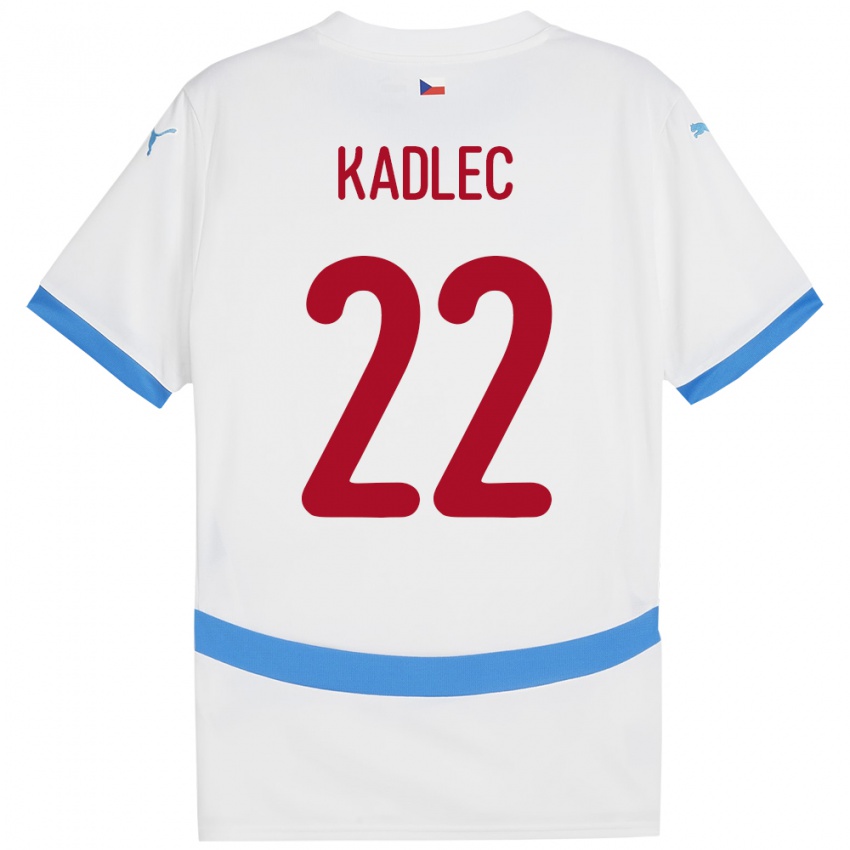 Niño Camiseta Chequia Adam Kadlec #22 Blanco 2ª Equipación 24-26 La Camisa