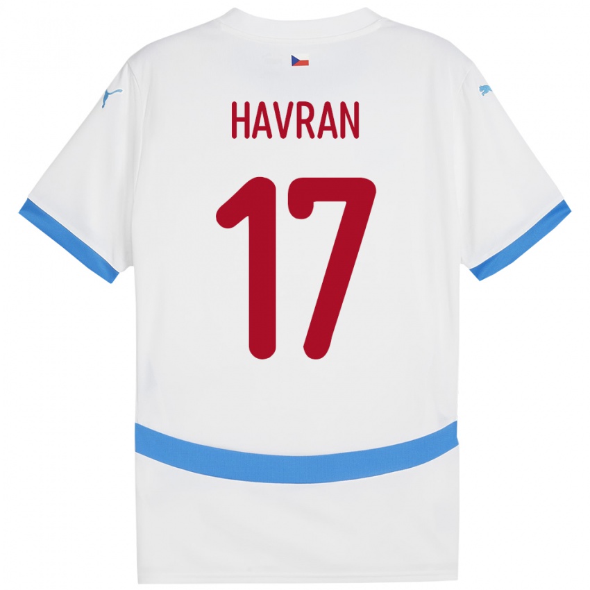 Niño Camiseta Chequia Marek Havran #17 Blanco 2ª Equipación 24-26 La Camisa