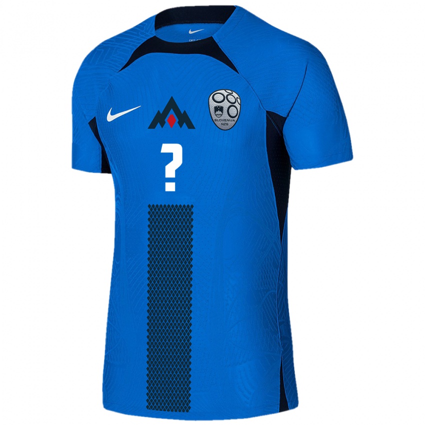 Niño Camiseta Eslovenia Tian Kujovic #0 Azul 2ª Equipación 24-26 La Camisa