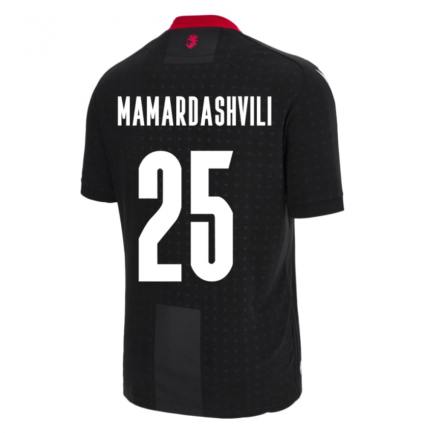 Niño Camiseta Georgia Giorgi Mamardashvili #25 Negro 2ª Equipación 24-26 La Camisa