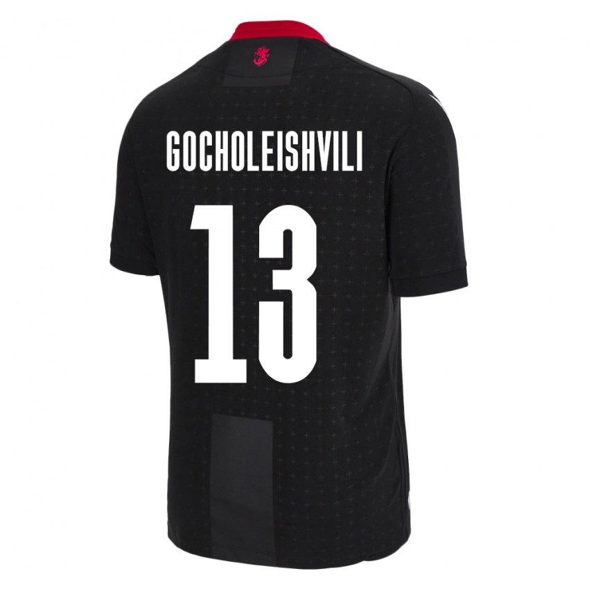 Niño Camiseta Georgia Giorgi Gocholeishvili #13 Negro 2ª Equipación 24-26 La Camisa