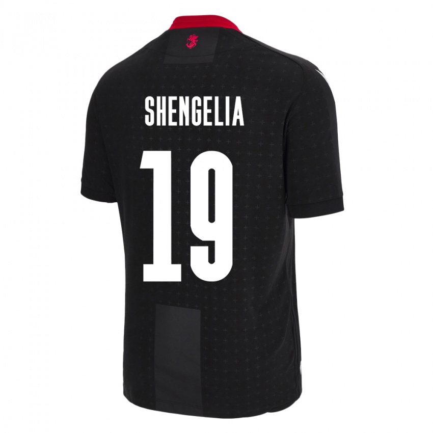 Niño Camiseta Georgia Levan Shengelia #19 Negro 2ª Equipación 24-26 La Camisa