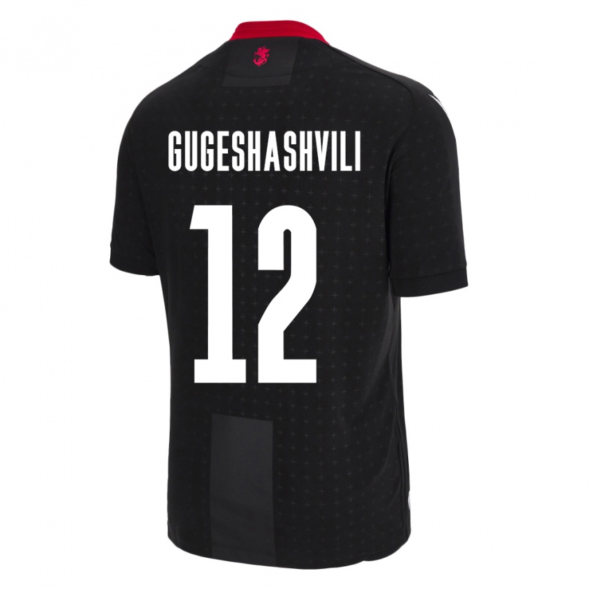 Niño Camiseta Georgia Luka Gugeshashvili #12 Negro 2ª Equipación 24-26 La Camisa