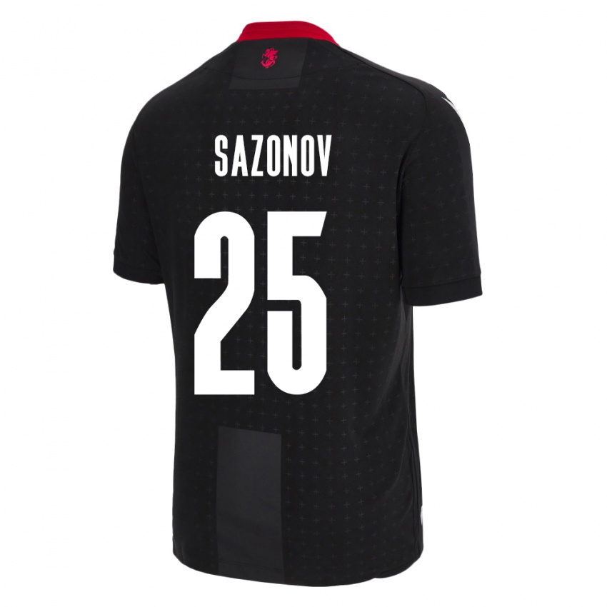 Niño Camiseta Georgia Saba Sazonov #25 Negro 2ª Equipación 24-26 La Camisa