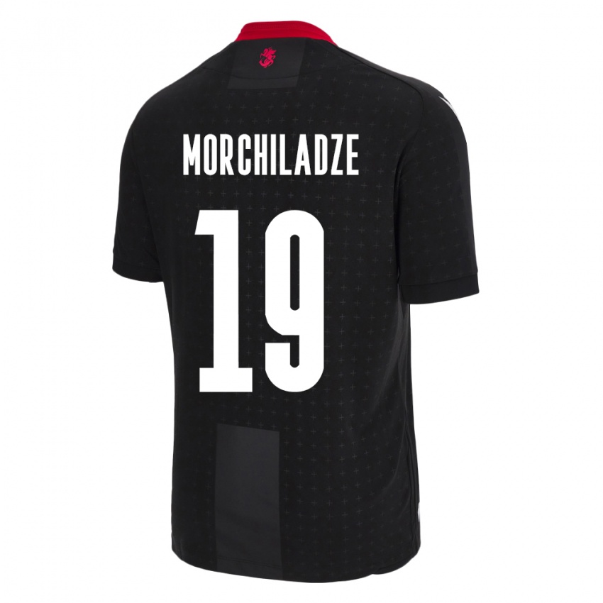 Niño Camiseta Georgia Tornike Morchiladze #19 Negro 2ª Equipación 24-26 La Camisa