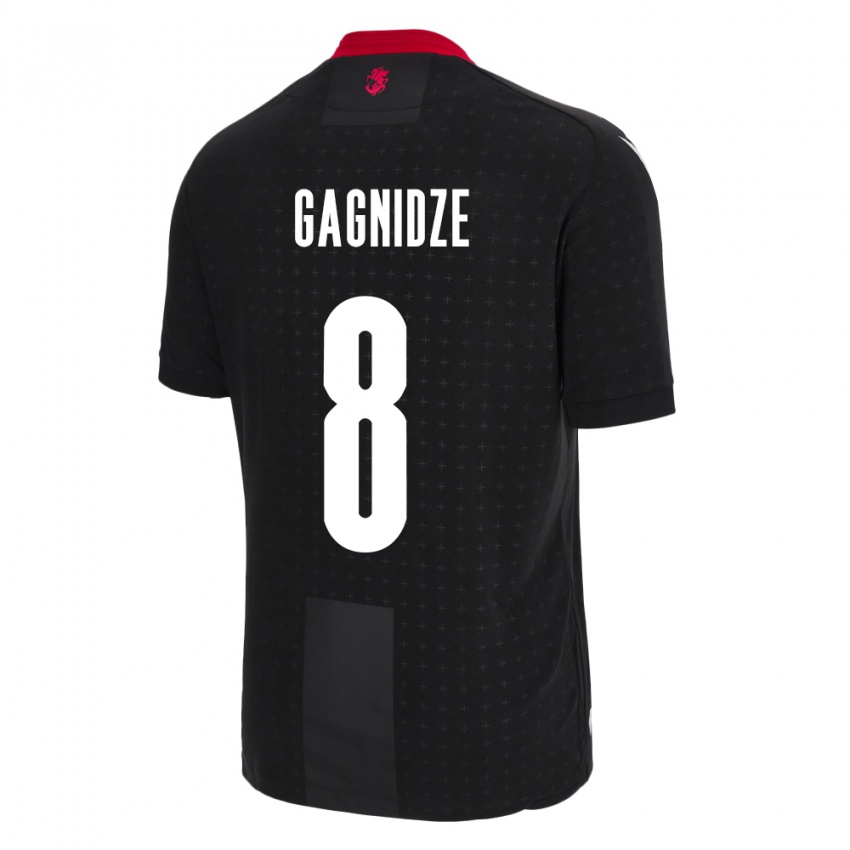 Niño Camiseta Georgia Luka Gagnidze #8 Negro 2ª Equipación 24-26 La Camisa