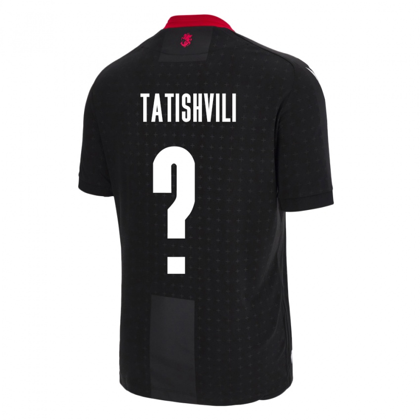 Niño Camiseta Georgia Sandro Tatishvili #0 Negro 2ª Equipación 24-26 La Camisa