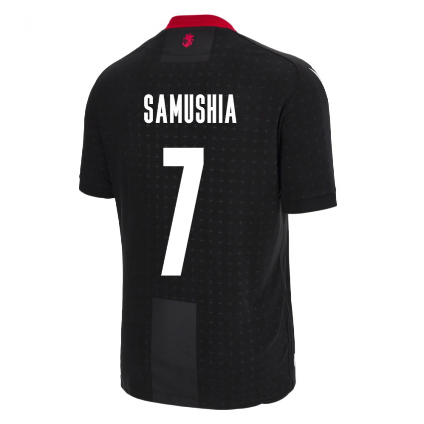 Niño Camiseta Georgia Saba Samushia #7 Negro 2ª Equipación 24-26 La Camisa