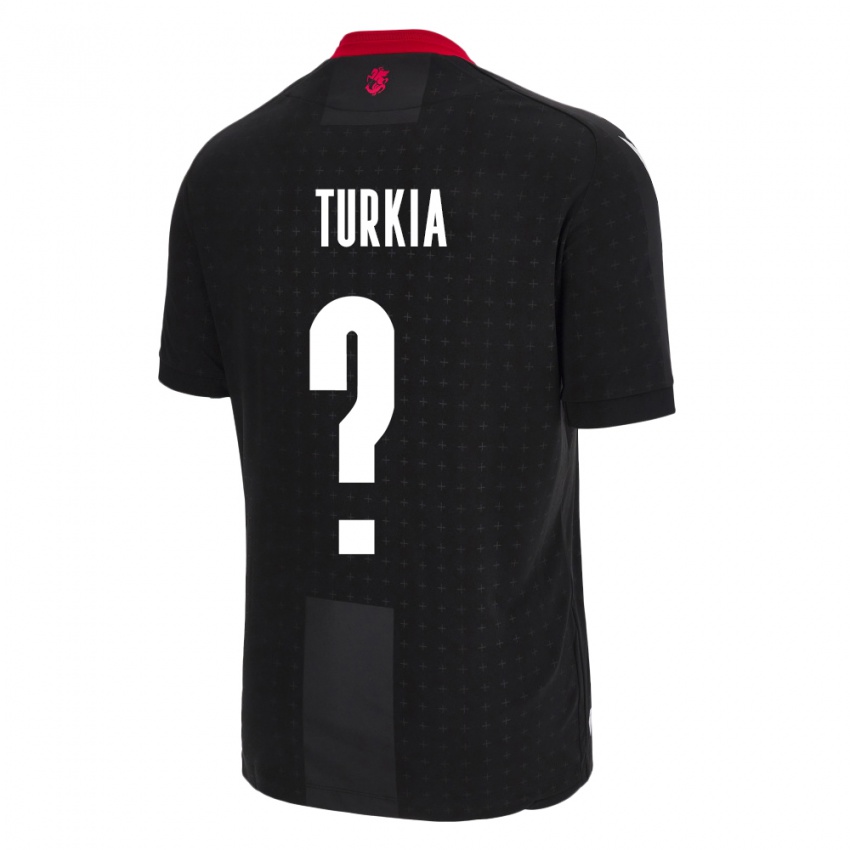 Niño Camiseta Georgia Aleksandre Turkia #0 Negro 2ª Equipación 24-26 La Camisa