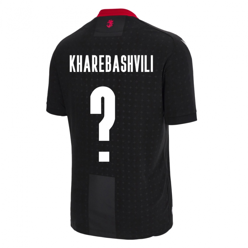 Niño Camiseta Georgia Saba Kharebashvili #0 Negro 2ª Equipación 24-26 La Camisa