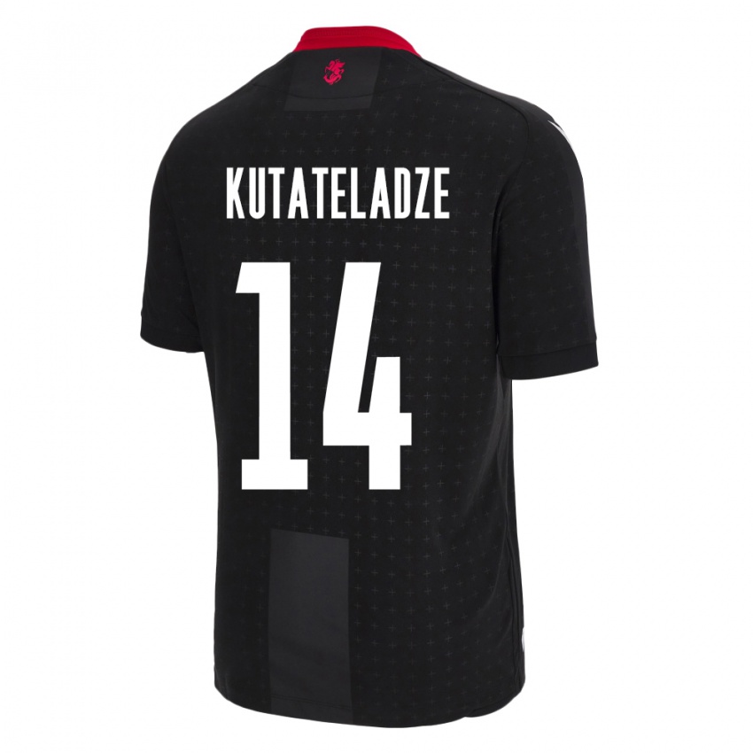 Niño Camiseta Georgia Alexandre Kutateladze #14 Negro 2ª Equipación 24-26 La Camisa